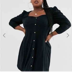 ASOS Curve Long Sleeve Tea Dress NWT